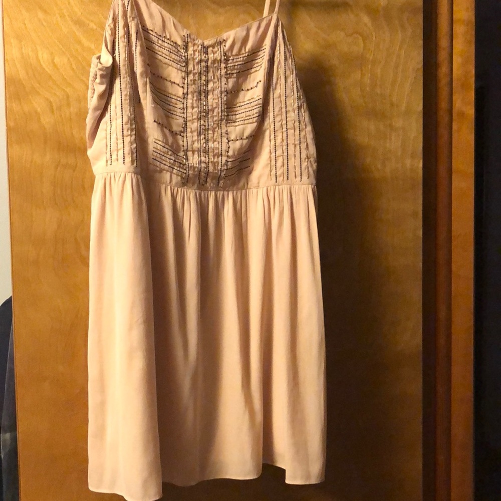 Blush embellished dress